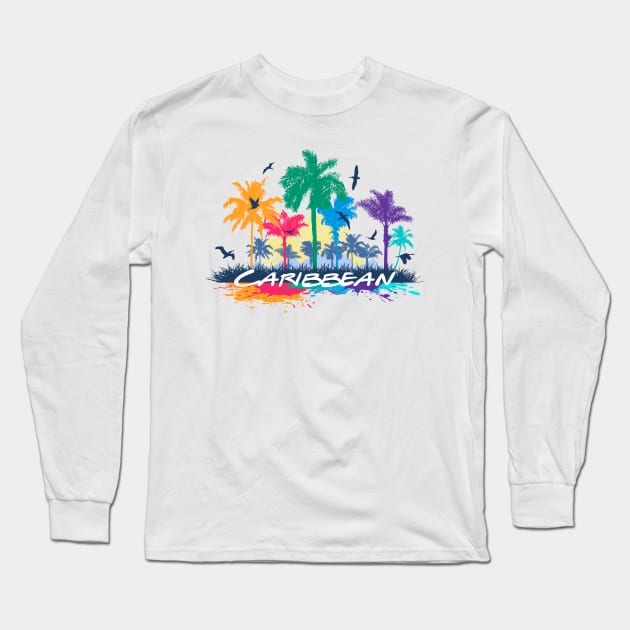 Caribbean Long Sleeve T-Shirt by Artizan